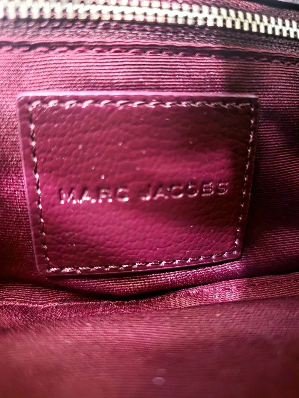 Marc Jacobs Quilted Leather Top-Handle Bag in Bordeaux